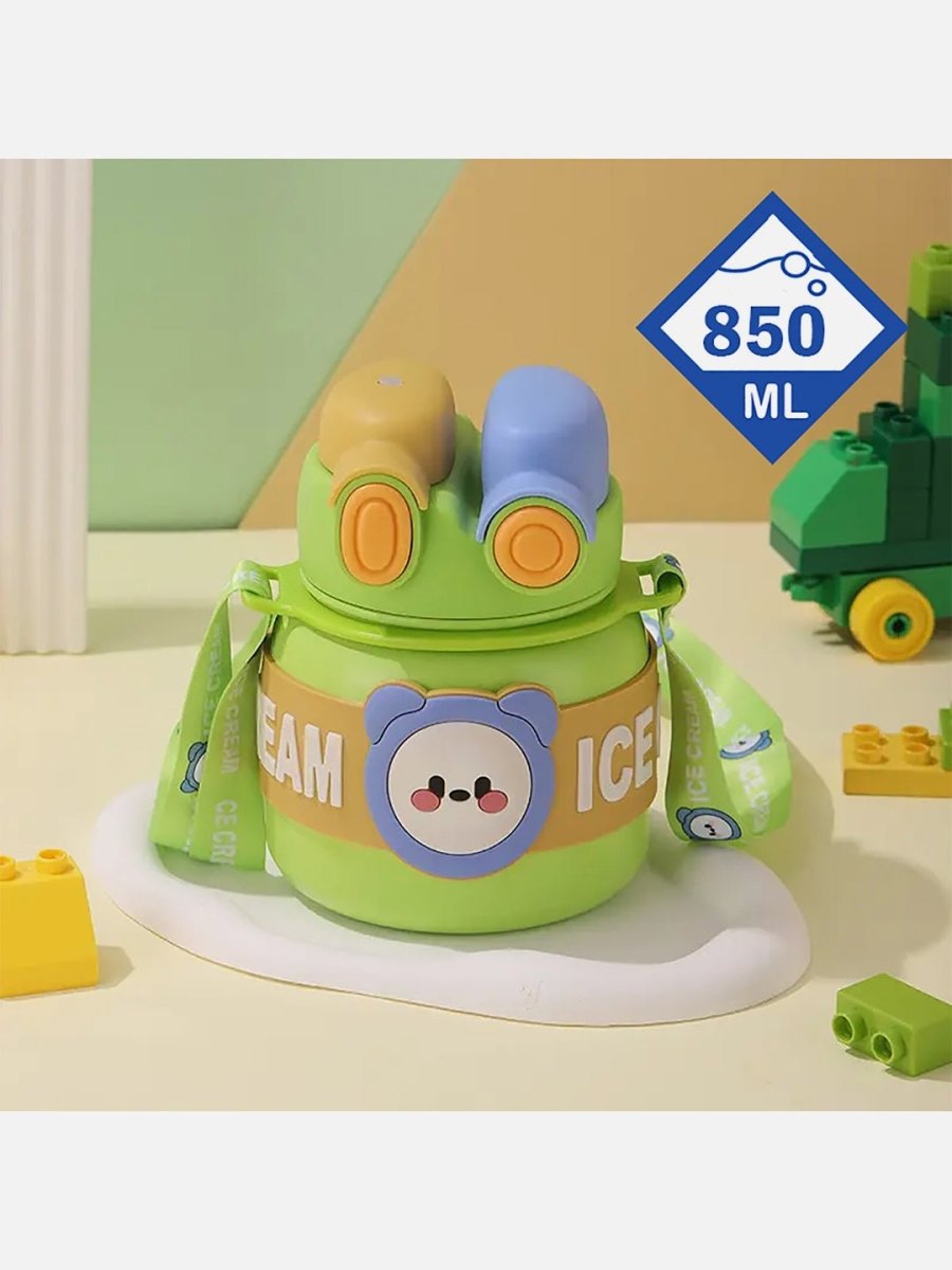 Little Surprise Box 2 Way Lid Style Ice cream Theme Kids Water Bottle - LSB-WB-GRNICECREAM