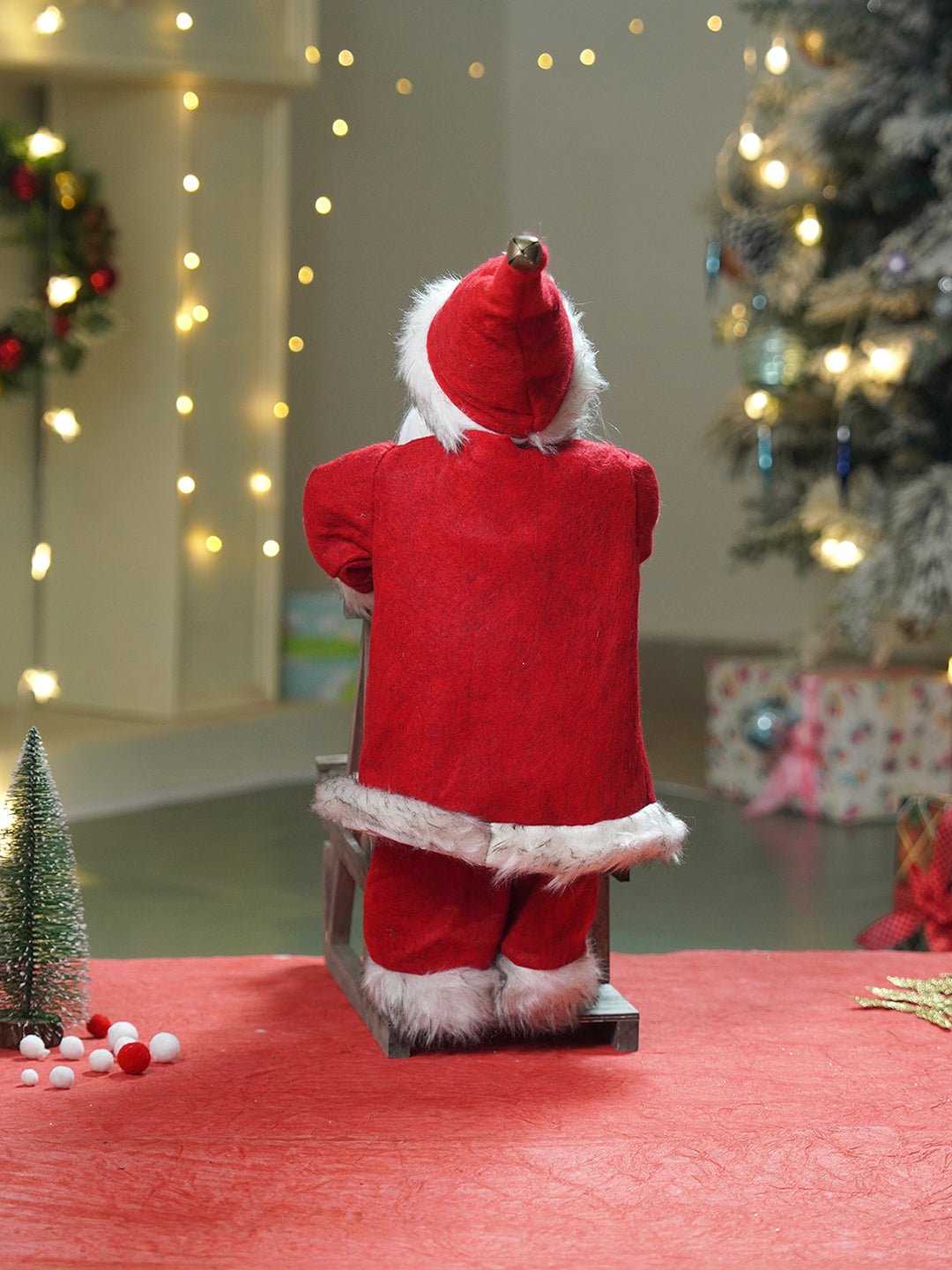 Little Surprise Box 20 inches Standing Sledge Santa Christmas Home and Table Décor - Christmas Decor