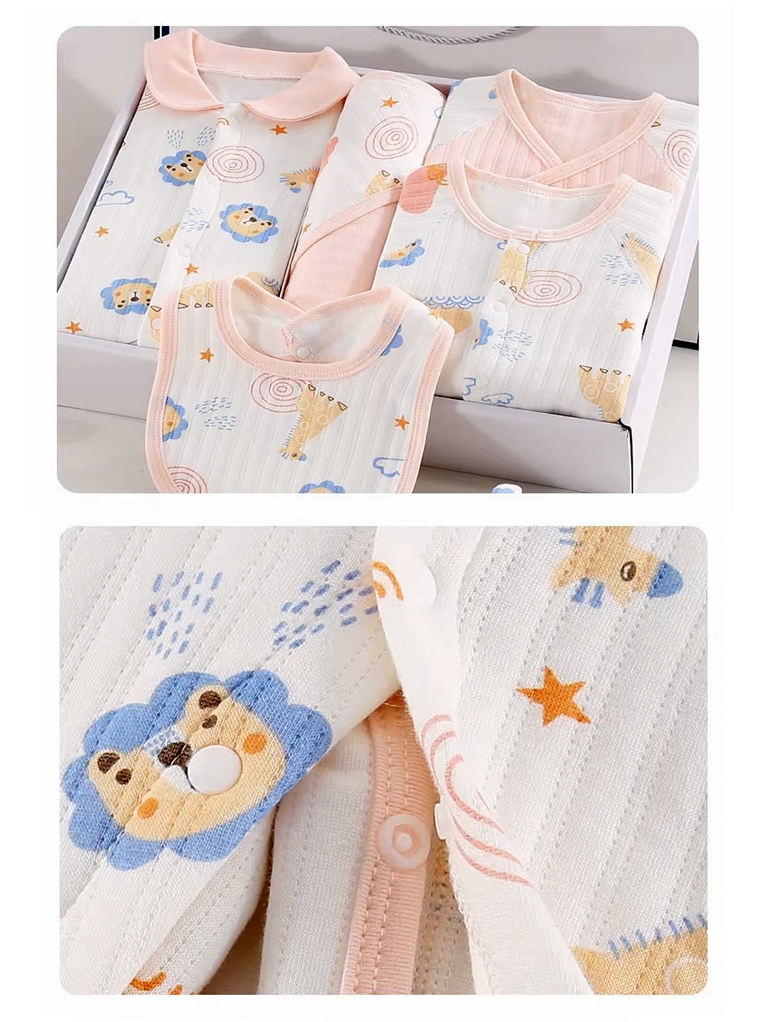 Little Surprise Box, 20 pcs Animal Kingdom Newborn Baby Girl/ Boy Gift Box Hamper (0 - 12 months) - Pink Baby Gift Sets