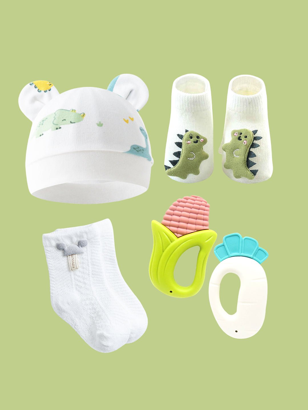 Little Surprise Box, 20 pcs Green Dream Big Baby Birthday Gift Hamper set for Baby with travelling suitcase - LSB - FSTBDAY - 20DRMBIGBABY