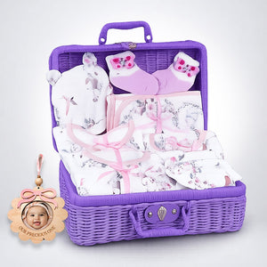 Little Surprise Box 20 Pcs Woodland Rabbit Baby Girl Hamper | The Mom Store - Baby Gifting