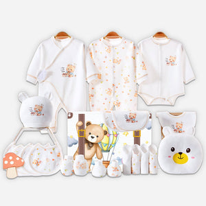 Little Surprise Box 20pcs Gift Bear Hamper for Newborn Baby Boy / Baby Girl, Giftset for Baby , All Season wear, 0 - 12 months - Baby Gifting
