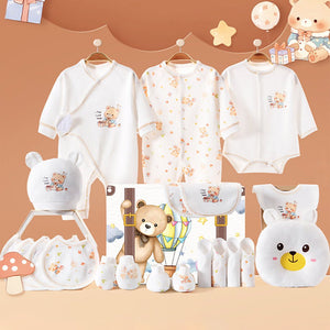Little Surprise Box 20pcs Gift Bear Hamper for Newborn Baby Boy / Baby Girl, Giftset for Baby , All Season wear, 0 - 12 months - Baby Gifting