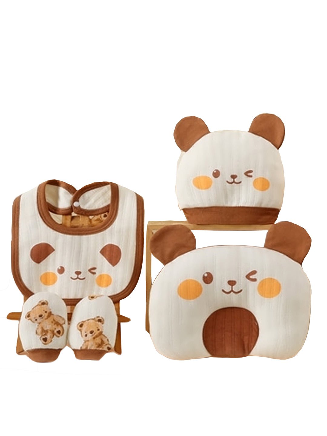Little Surprise Box, 21 pcs Brown Cream Lovely Bear Newborn Baby Girl/ Boy Gift Box Hamper (0 - 12 months) - LSB - BS21 - BRNWLOVLYBEAR