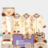 Little Surprise Box, 21 pcs Brown Cream Lovely Bear Newborn Baby Girl/ Boy Gift Box Hamper (0 - 12 months) - LSB - BS21 - BRNWLOVLYBEAR