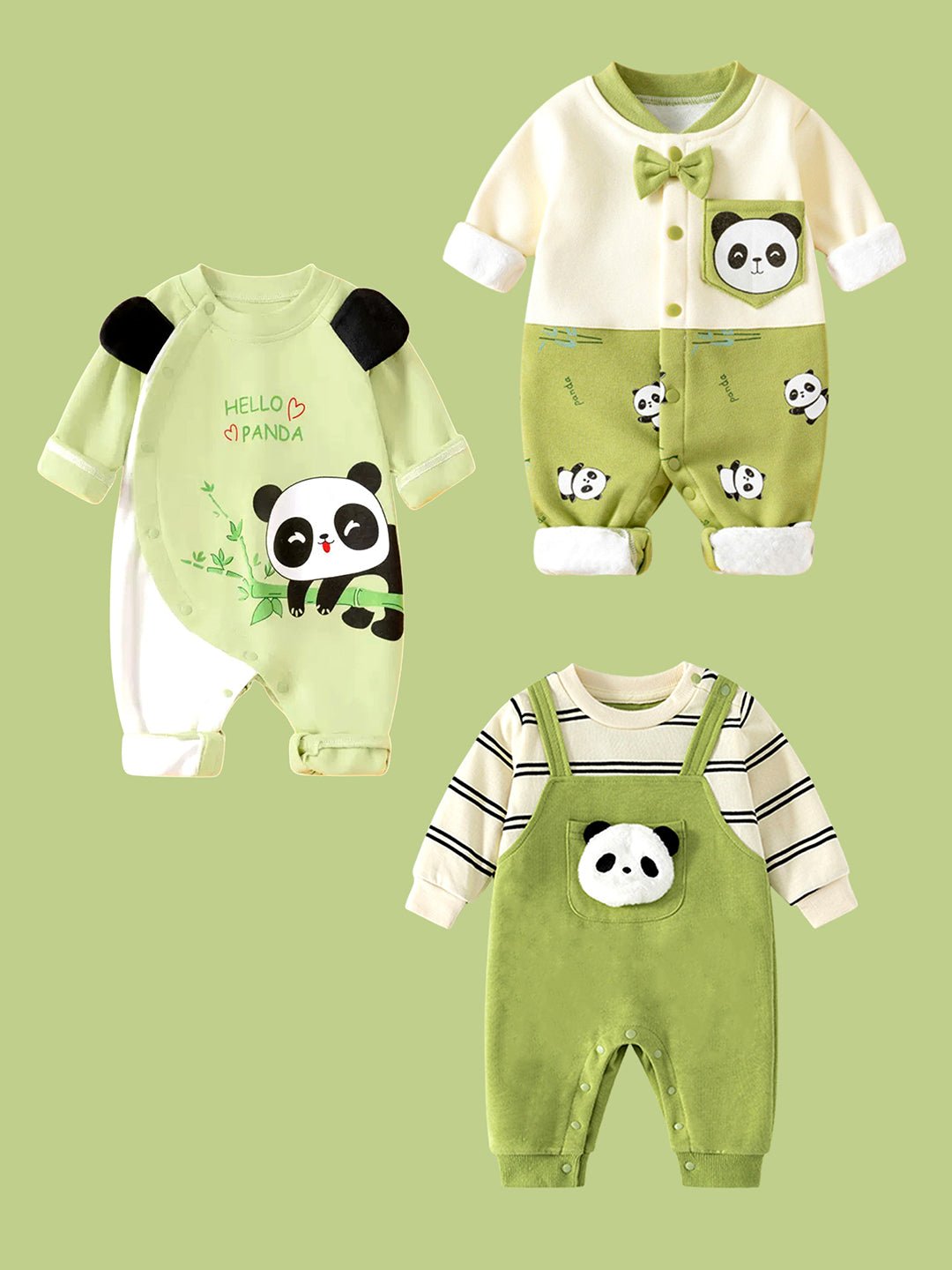 Little Surprise Box, 21 pcs Green Panda Birthday Gift Hamper set for Baby with Gift Box - LSB - FSTBDAY - 21GRNPANDA
