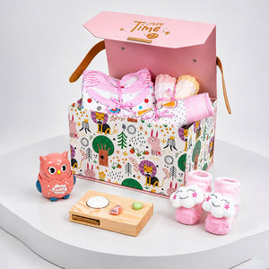 Little Surprise Box 22 Pcs Baby Girl Gift Hamper | 0-6M - PINK Gift Hamper