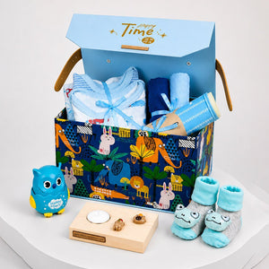 Little Surprise Box 22 Pcs Baby Girl Gift Hamper | 0-6M - BLUE Gift Hamper