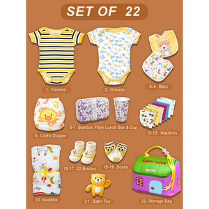 Little Surprise Box 22 - Piece Baby Gift Box for Newborns (0–6 Months) - Baby Gifting