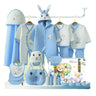 Little Surprise Box 22pcs Blue Carrot Rabbit Newborn Baby Girl/ Boy Winter Wear Gift Hamper, (0 - 12 months) - Gift Set