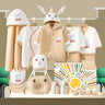 Little Surprise Box 22pcs Brown Carrot Rabbit Newborn Baby Girl/ Boy Winter wear Gift Hamper, (0 - 12 months) - Gift Set