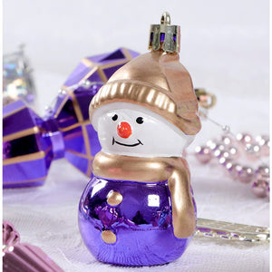 Little Surprise Box 22pcs Pink , Purple, Mint Big Long size nutcracker assorted Christmas Tree Balls & xmas decoration set - Christmas Decor