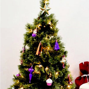 Little Surprise Box 22pcs Pink , Purple, Mint Big Long size nutcracker assorted Christmas Tree Balls & xmas decoration set - Christmas Decor