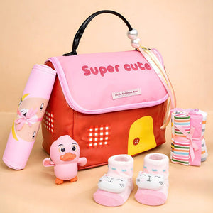 Little Surprise Box 22pcs Super cute Black Pink Home Newborn Hamper /Gift Box for Baby, 0 - 6 months - Baby Gifting