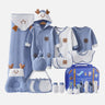 Little Surprise Box 23 pcs Blue Reindeer Newborn Gift Hamper with Travel Suitcase - LSB - BS23 - BLURENDEER - SC - 1