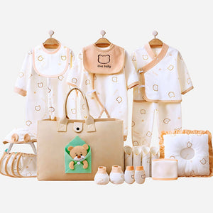 Little Surprise Box 23 - Piece Envelope Bear Totebag Newborn Baby Gift Set (0–12 Months) - Baby Gifting