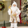 Little Surprise Box 24 inches/2feet Gold Dotted and Stripes Santa,Christmas Home and Table Décor - Christmas Decor