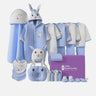 Little Surprise Box 24 Pcs Winter Wear Newborn Baby Girl/ Boy Gift Hamper Box - LSB - BS - 24 - WHTEBLUBUNNY - WR