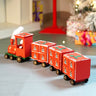 Little Surprise Box 24days Red Bogie Train shaped wooden advent Calendar for christmas - Christmas Decor