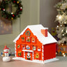 Little Surprise Box 24days Red Snow Home shaped wooden advent Calendar for christmas - Christmas Decor