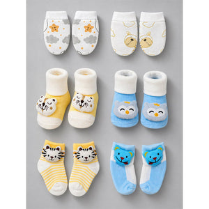 Little Surprise Box 25 Pcs Twin Boys Baby Hamper Cane Basket | The Mom Store - Baby Gifting