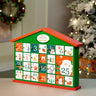 Little Surprise Box 25days Green home shaped wooden advent Calendar for christmas - Christmas Decor