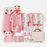 Little Surprise Box 27 Pcs Newborn Baby Girl/ Boy All Season Wear Gift Hamper With Suitcase - LSB - BS - 27 - PNKSLPYPANDA - SC