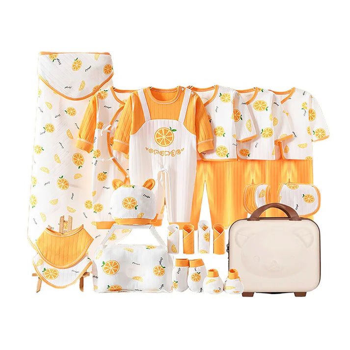 Little Surprise Box 27 Pcs Newborn Baby Girl/ Boy All Season Wear Gift Hamper With Suitcase - LSB - BS - 27 - PNKSLPYPANDA - SC