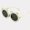 Little Surprise Box , 2d Ear Frame Anti Ultraviolet Unisex Sunglasses for Toddlers with Satin Storage Pouch - LSB - SUNG - 2DEAR - WHTE