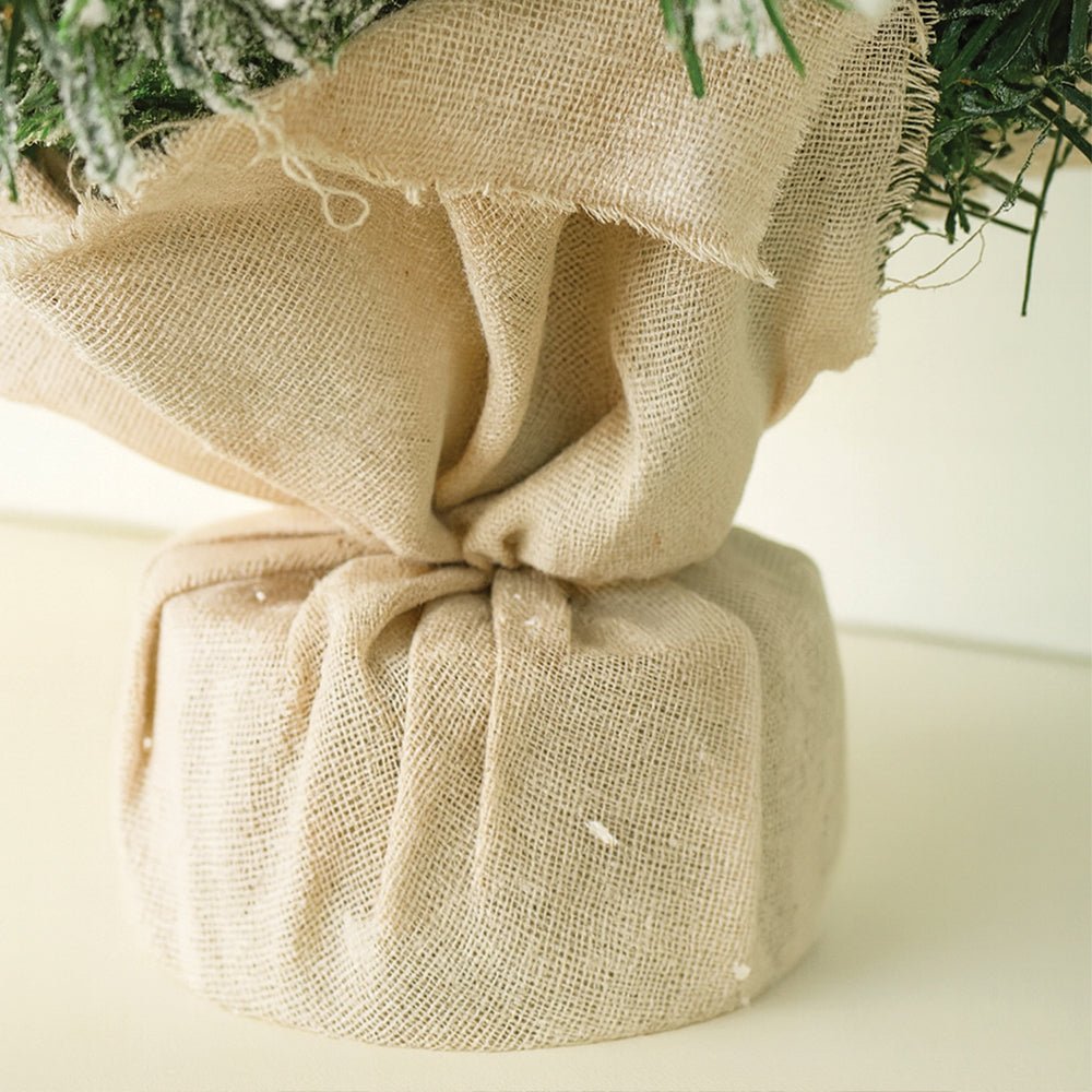 Little Surprise Box 2feet Red Swirl Frosty Bushy Christmas Tree filled with balls and ornament Fillers - Pink Christmas Tree