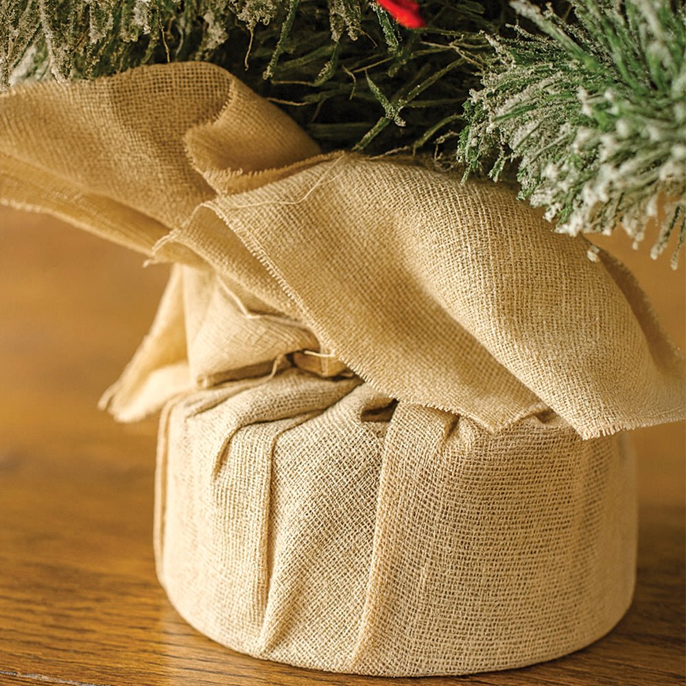 Little Surprise Box 2feet Red Swirl Frosty Bushy Christmas Tree filled with balls and ornament Fillers - Red Christmas Tree