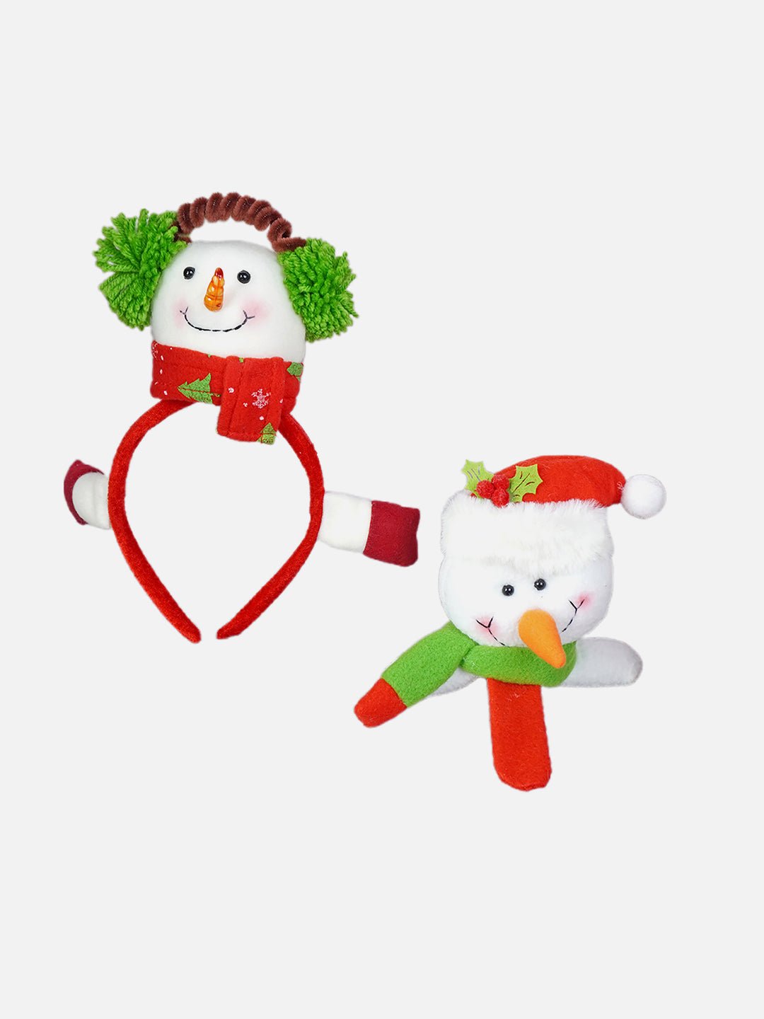 Little Surprise Box 2pcs 3d Christmas Hairband & Wrist Band Combo set for Kids and Adults - LSB - CMS - SNW - HRWR - CMBO7