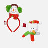 Little Surprise Box 2pcs 3d Christmas Hairband & Wrist Band Combo set for Kids and Adults - LSB - CMS - SNW - HRWR - CMBO7