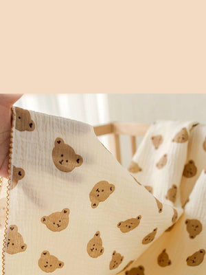 Little Surprise Box 2pcs Muslin cotton Blanket and pillow set for Newborn & Infants - LSB - BKTPILW - BRWNTED