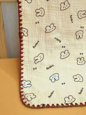 Little Surprise Box 2pcs Muslin cotton Blanket and pillow set for Newborn & Infants - LSB - BKTPILW - RABTFACE