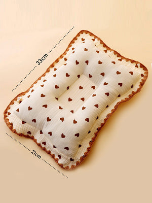 Little Surprise Box 2pcs Muslin cotton Blanket and pillow set for Newborn & Infants - LSB - BKTPILW - BRWNHEART