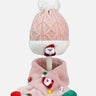 Little Surprise Box 2Pcs Pink Santa Christmas Winter Cap Long Style Neck Muffler - LSB - WCAP - MS - PNKSANTALONG