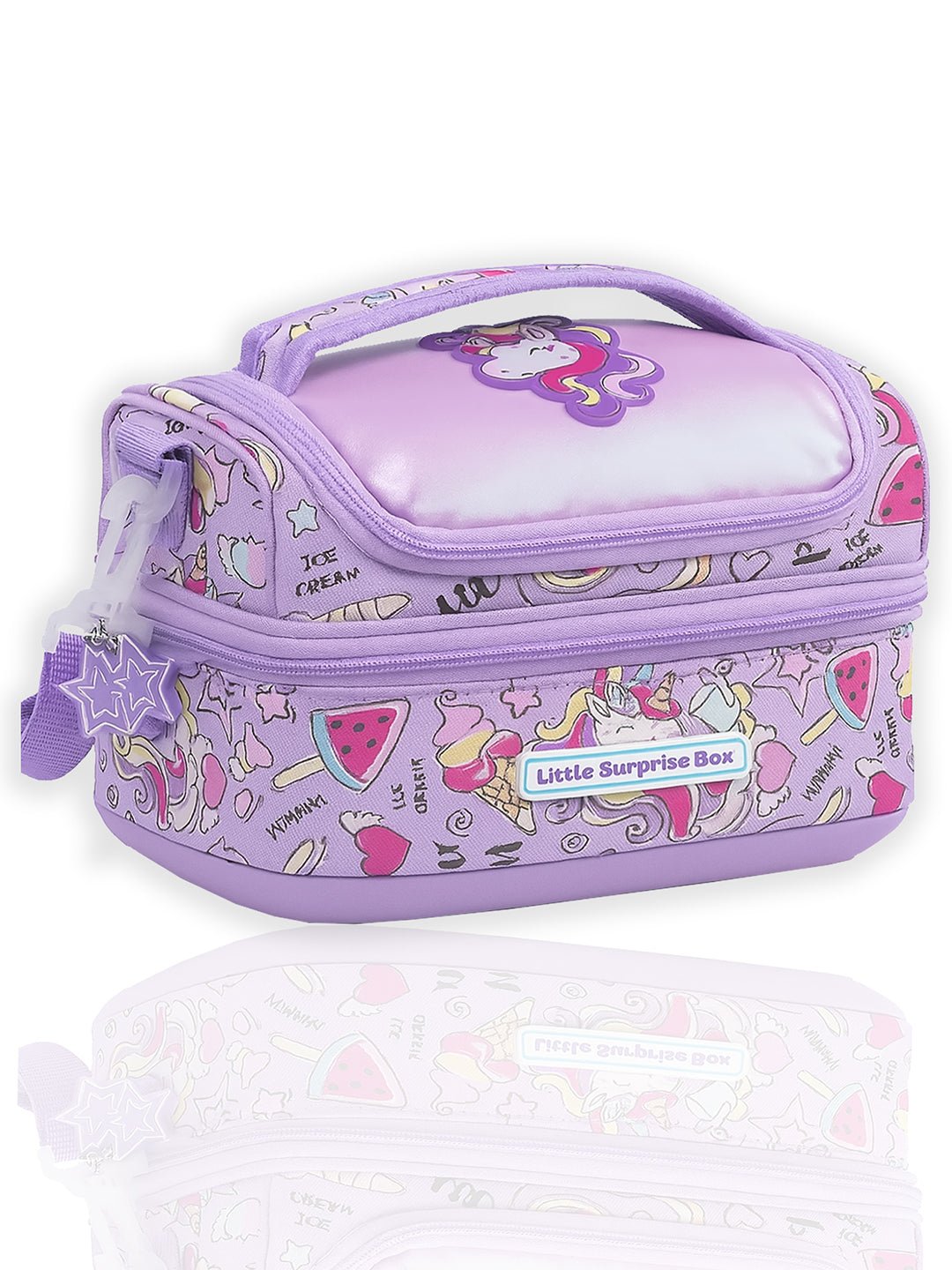Little Surprise Box, 2pcs set Backpack & matching Lunchbag for Kids, 5yrs - 10yrs - LSB - BG - HOLGUNI - 2PCS