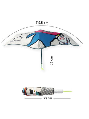 Little Surprise Box, 3 fold Auto Closure Umbrella for Teens and Adults - LSB - UM - 3F - FUNFACE - PRNTD