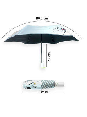 Little Surprise Box, 3 fold Auto Closure Umbrella for Teens and Adults - LSB - UM - 3F - KITEFLY - PRNTD