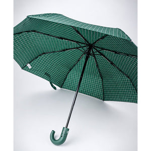 Little Surprise Box 3 Fold Checkered Umbrella | The Mom Store - Green Umbrella