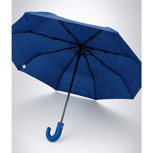 Little Surprise Box 3 Fold Checkered Umbrella | The Mom Store - Navy Blue Umbrella
