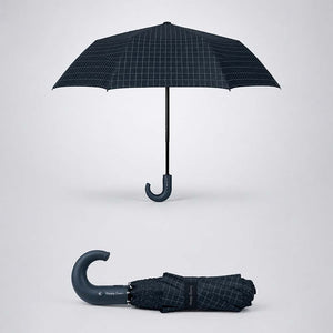 Little Surprise Box 3 Fold Checkered Umbrella | The Mom Store - Black Umbrella