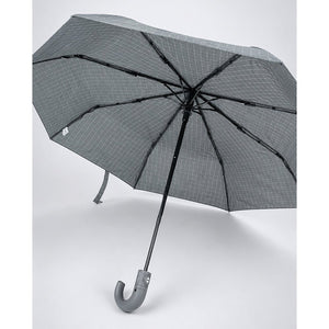 Little Surprise Box 3 Fold Checkered Umbrella | The Mom Store - Grey Umbrella
