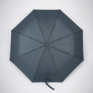 Little Surprise Box 3 Fold Checkered Umbrella | The Mom Store - Grey Umbrella