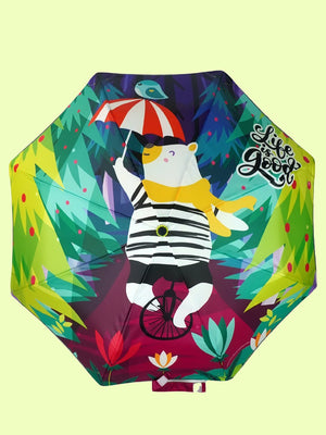 Little Surprise Box 3 fold KellyJo & Starsy Rain & All Season Umbrella for Kids - LSB - UM - 3FOLDKELLYJO