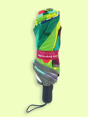 Little Surprise Box 3 fold KellyJo & Starsy Rain & All Season Umbrella for Kids - LSB - UM - 3FOLDKELLYJO