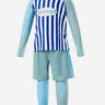 Little Surprise Box 3 PCS Dark Blue Stripes Swimsuit for Boys with UPF 50+ - LSB-SW-3PKKDRKBLUSTRIPES130