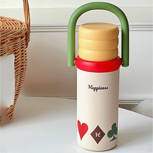 Little Surprise Box 3 - Stripes Stainless Steel Kids Water Bottle, 500ml - Water Bottle