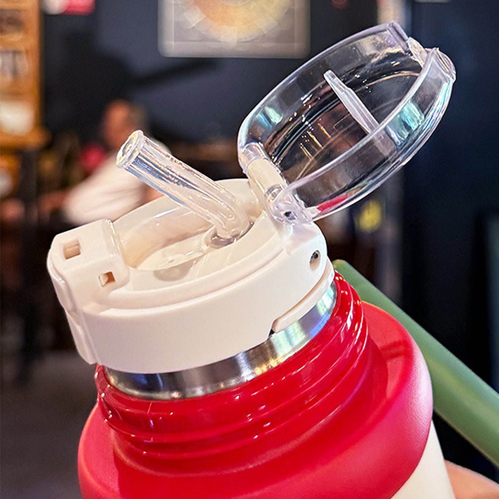 Little Surprise Box 3 - Stripes Stainless Steel Kids Water Bottle, 500ml - Water Bottle